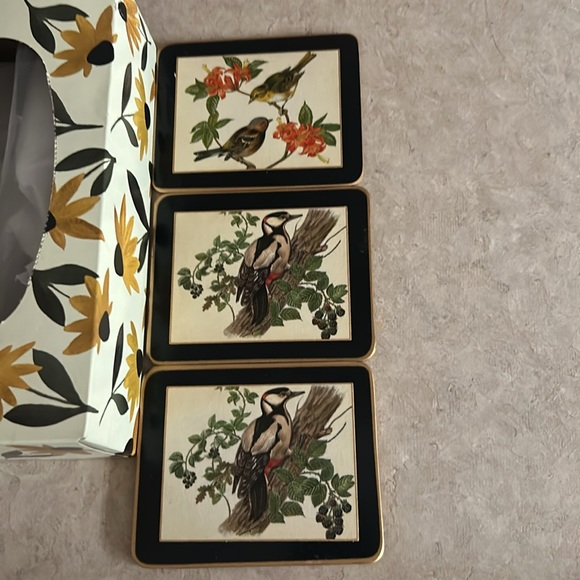 Vintage Bird Illustration Coasters Set of 6 - Picture 4 of 4
